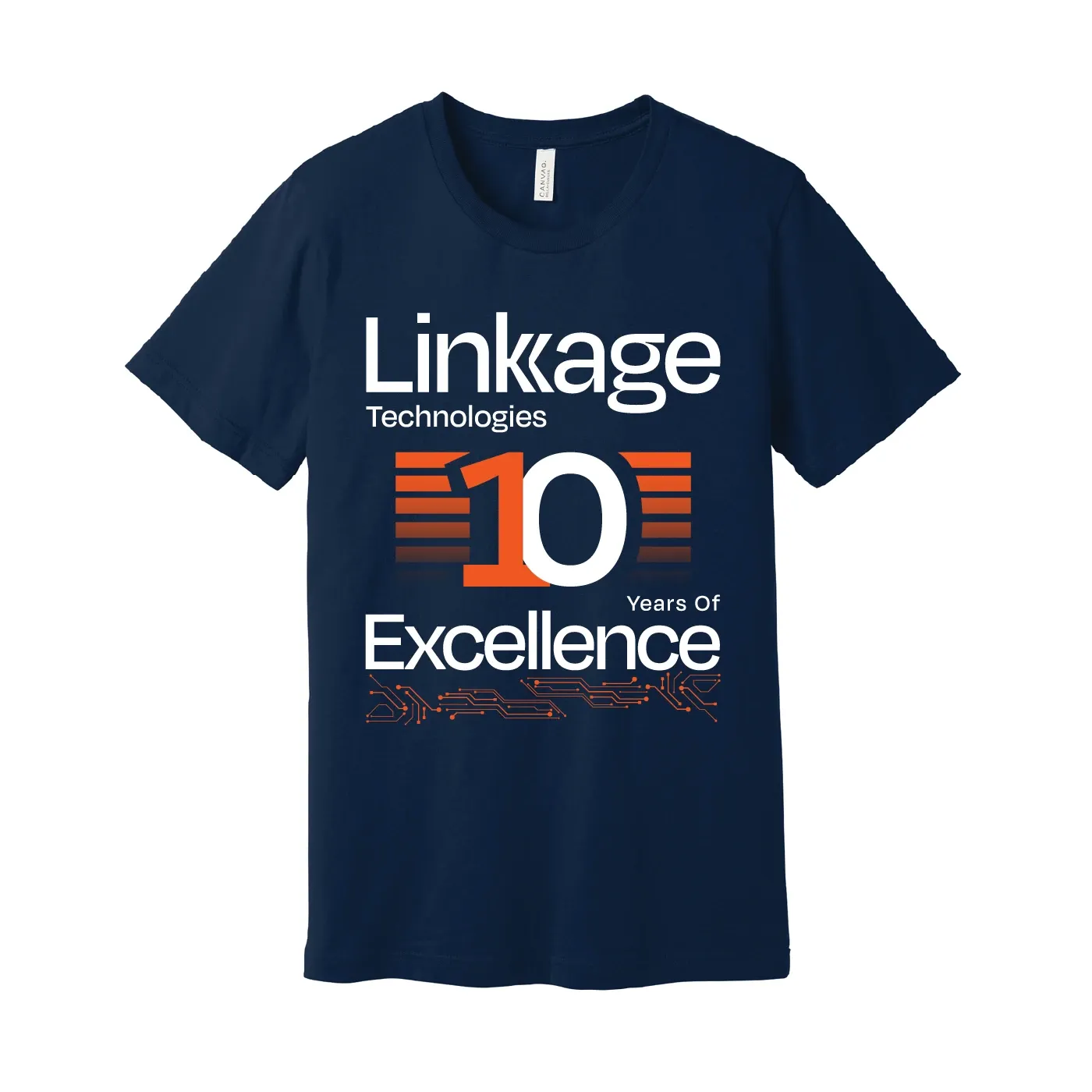 Linkage Technologies anniversary shirt design