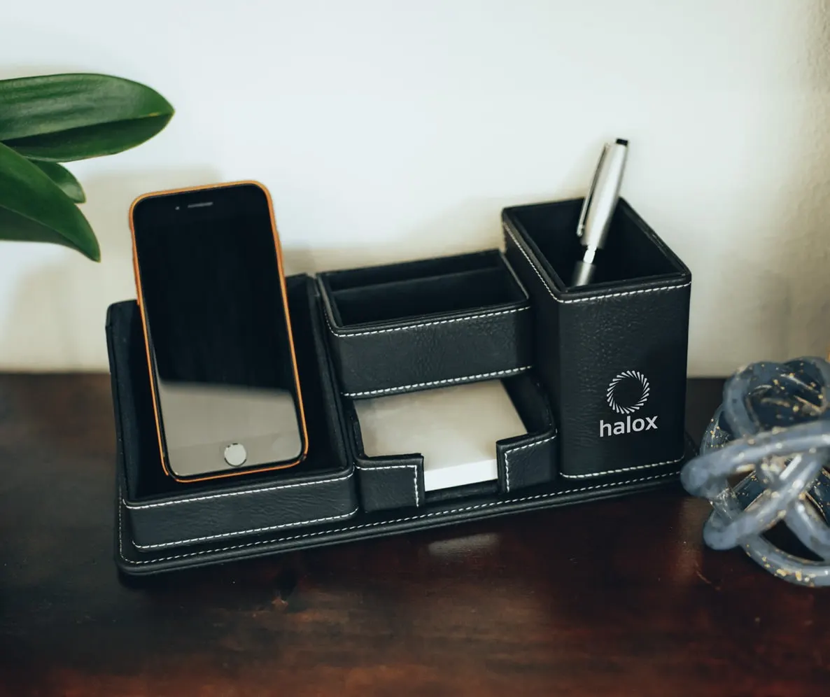 Oxford Desk Organizer with Phone Holder