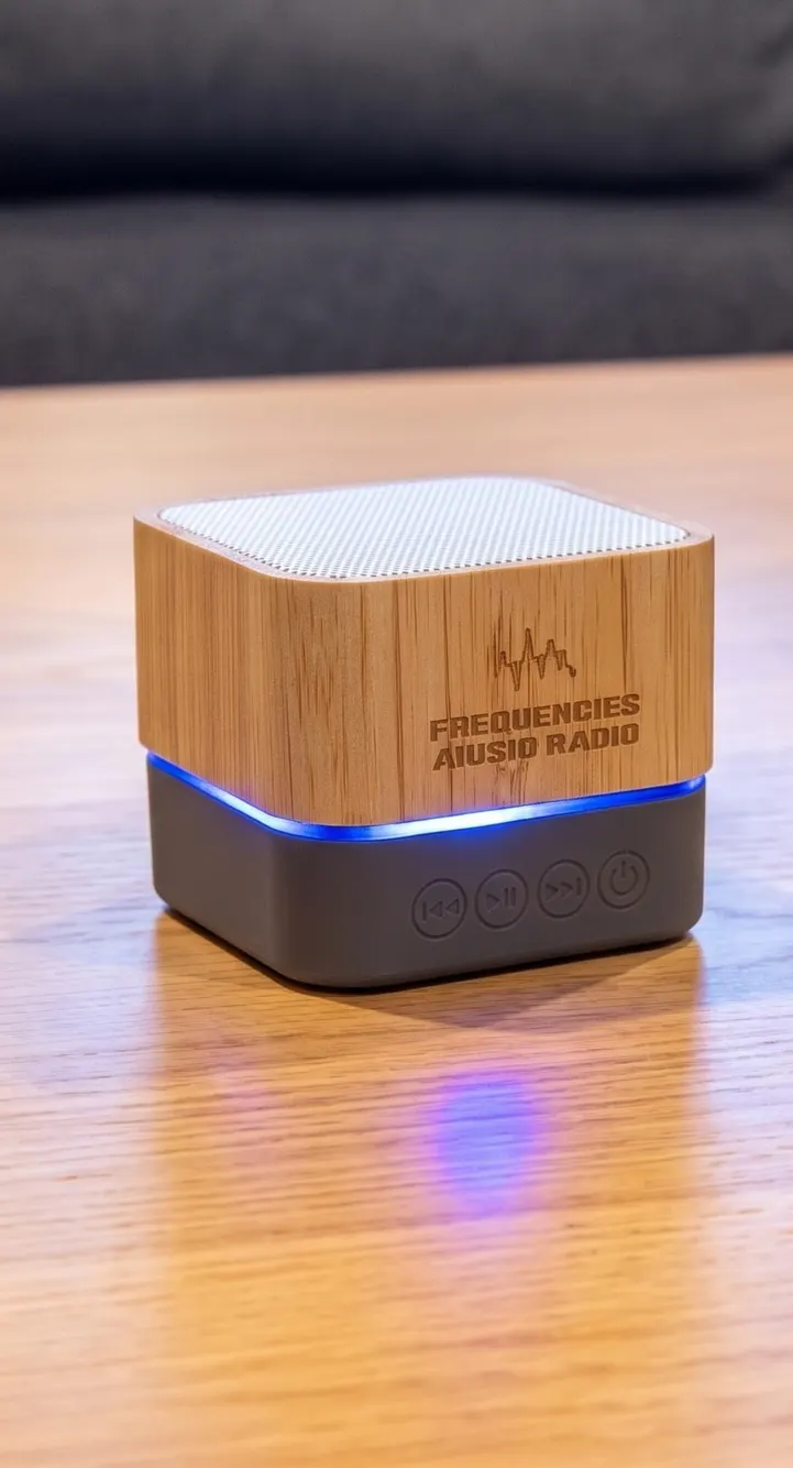 Cadence Bamboo Wireless Light⁠-⁠Up Speaker
