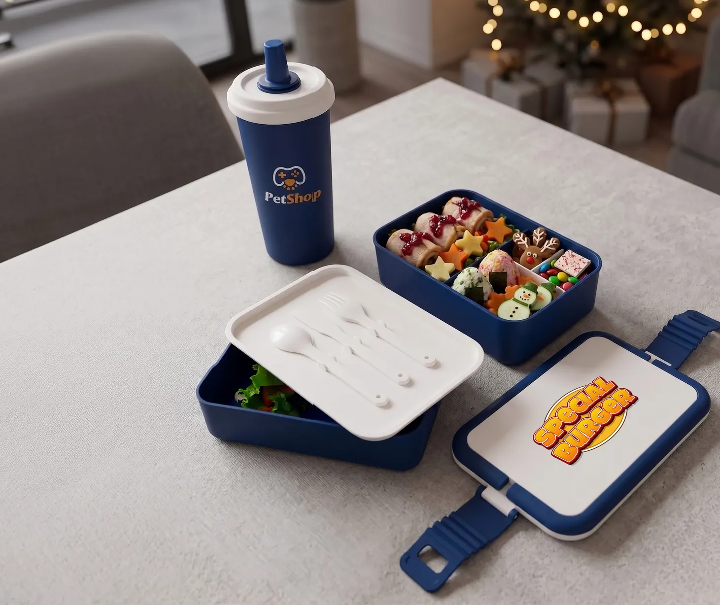Wesley Recycled PP Bento Lunch Box Set