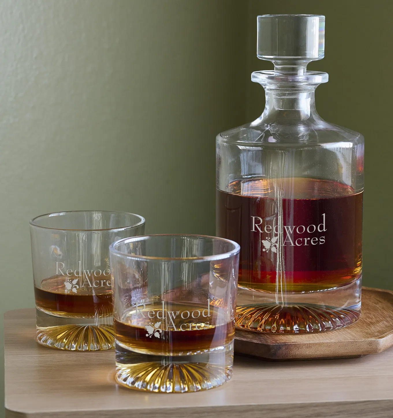 Kingsley Whiskey Decanter & Glasses Set