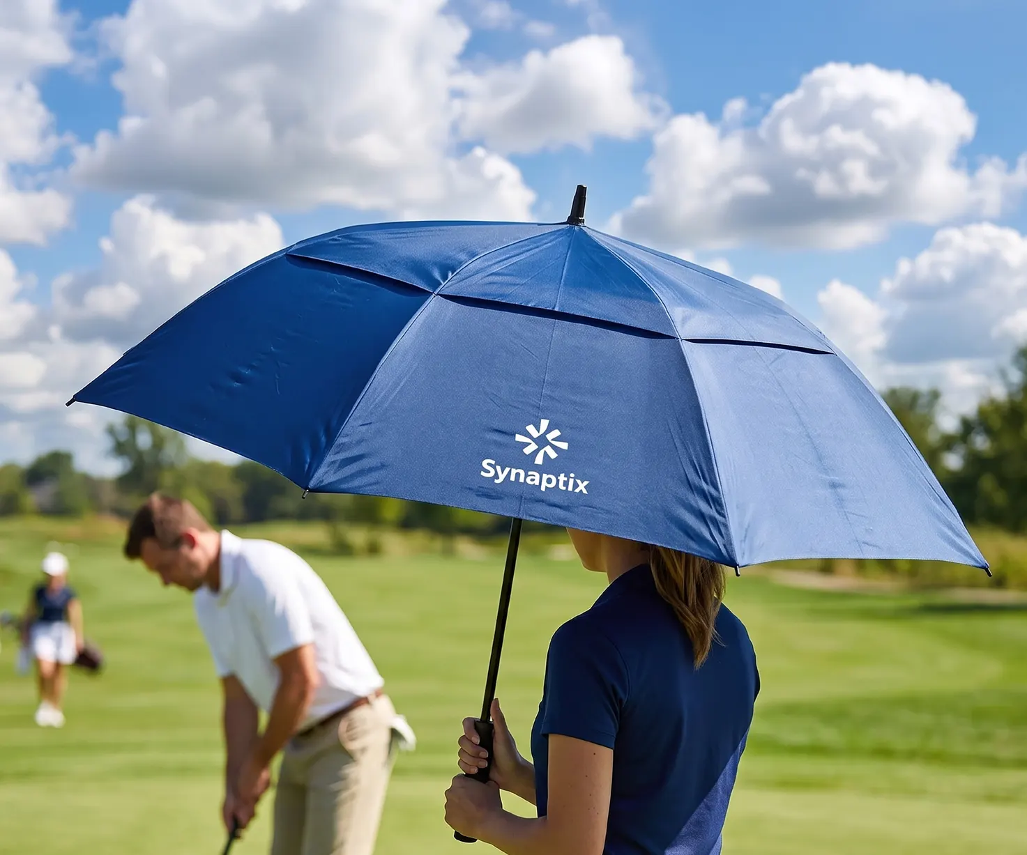 Bakerhill 62 in. Auto Open Vented Golf Umbrella