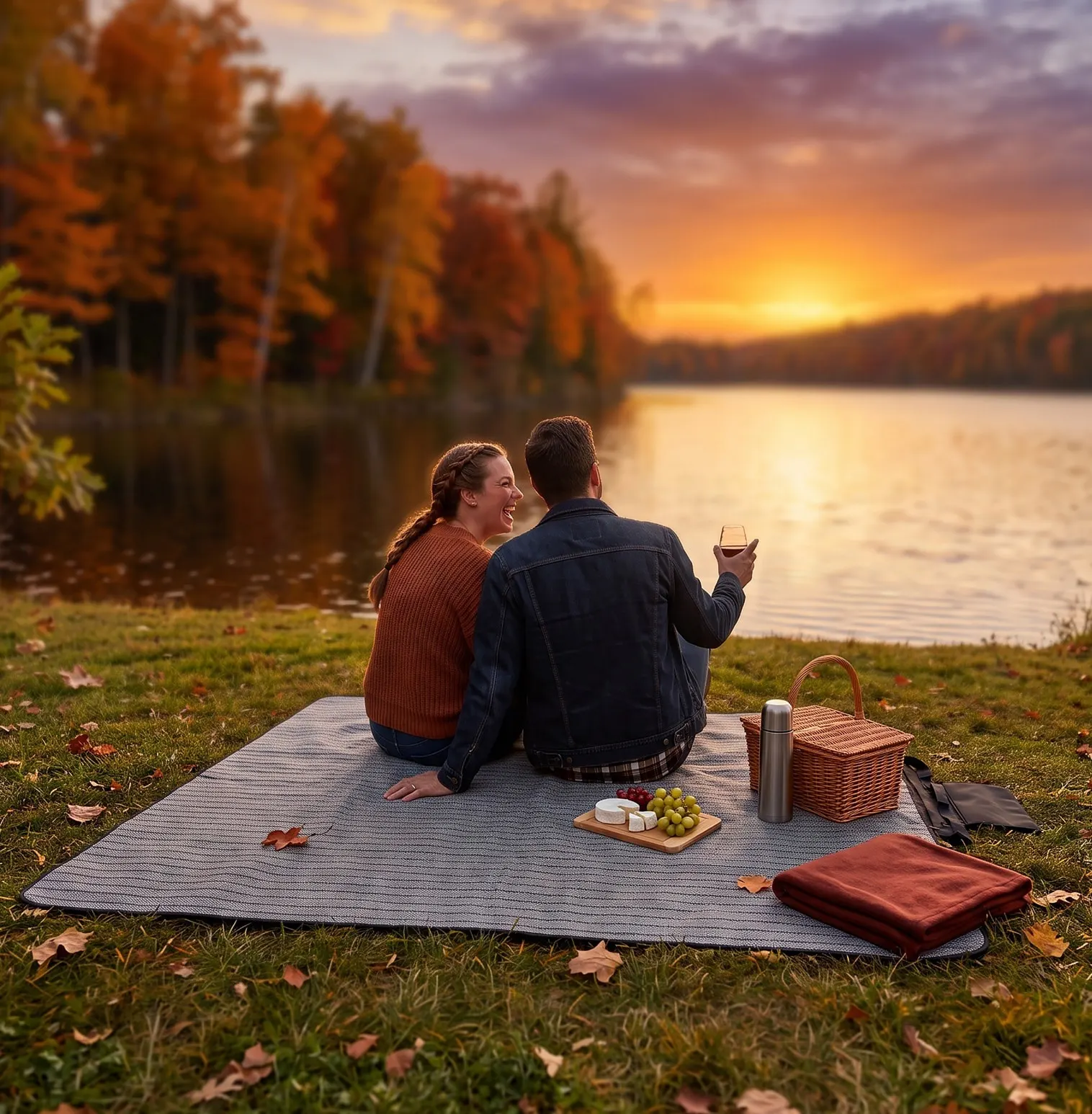 iCOOL Roxborough Roll⁠-⁠Up Picnic Blanket