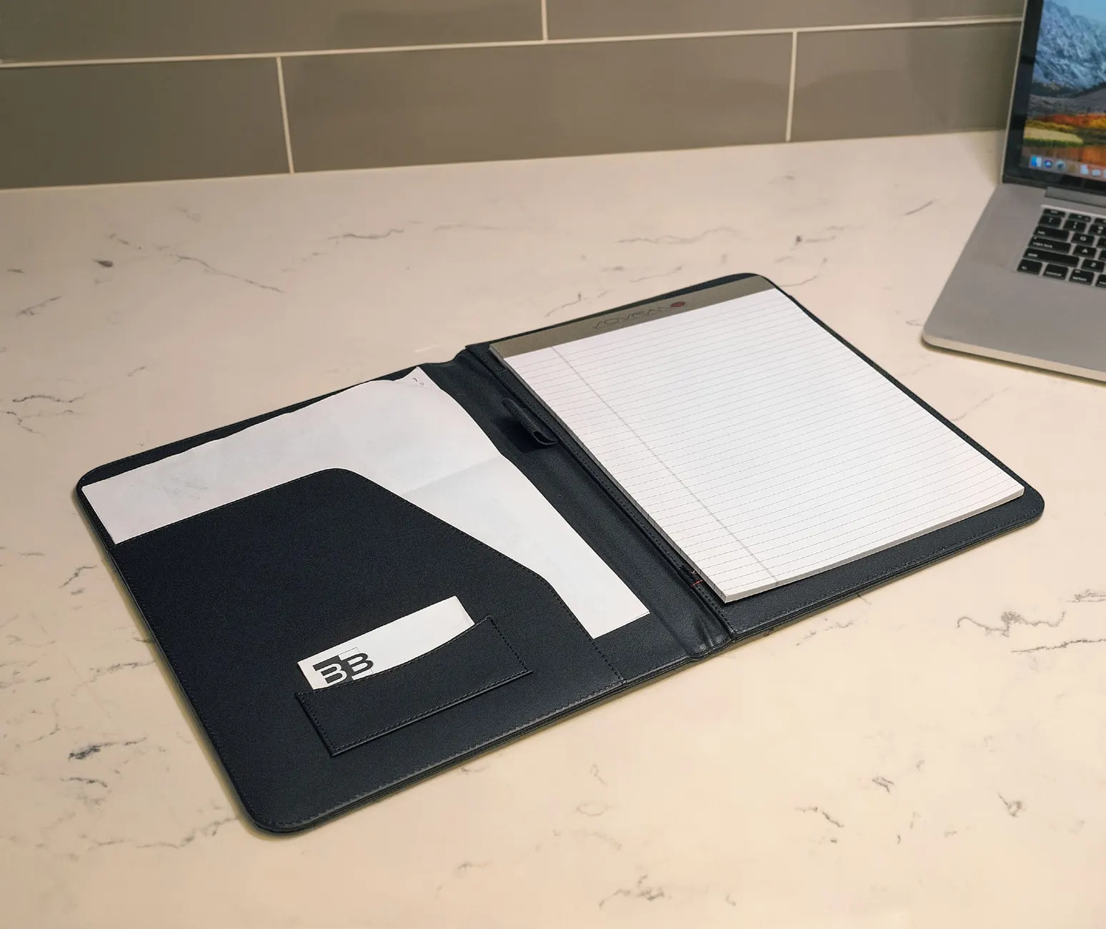 Leder Leather Letter Size Padfolio