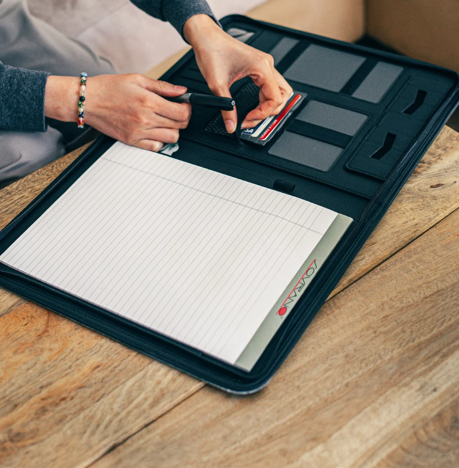 Sterling RPET Zippered Letter Size Padfolio