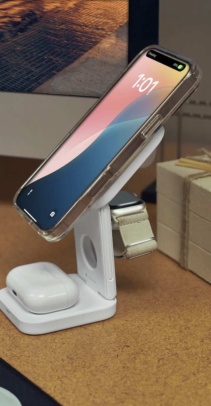 Seth 3⁠-⁠in⁠-⁠1 15W Wireless Charging Station