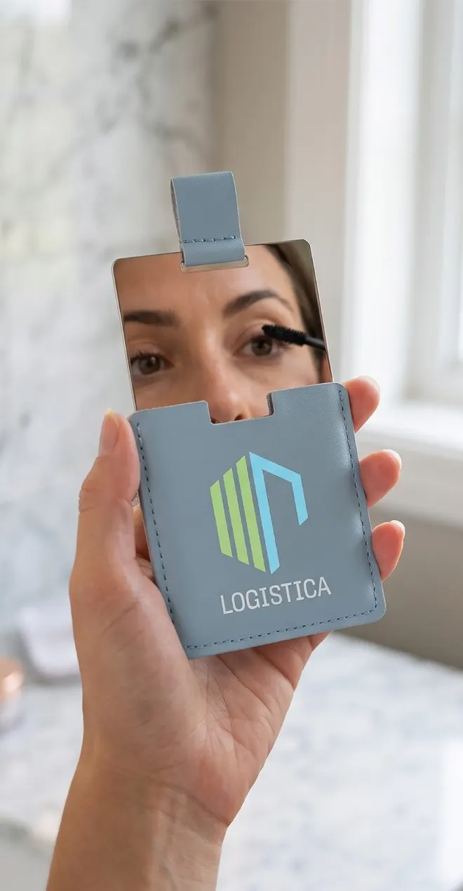 Kiva Pocket Mirror with PU Case