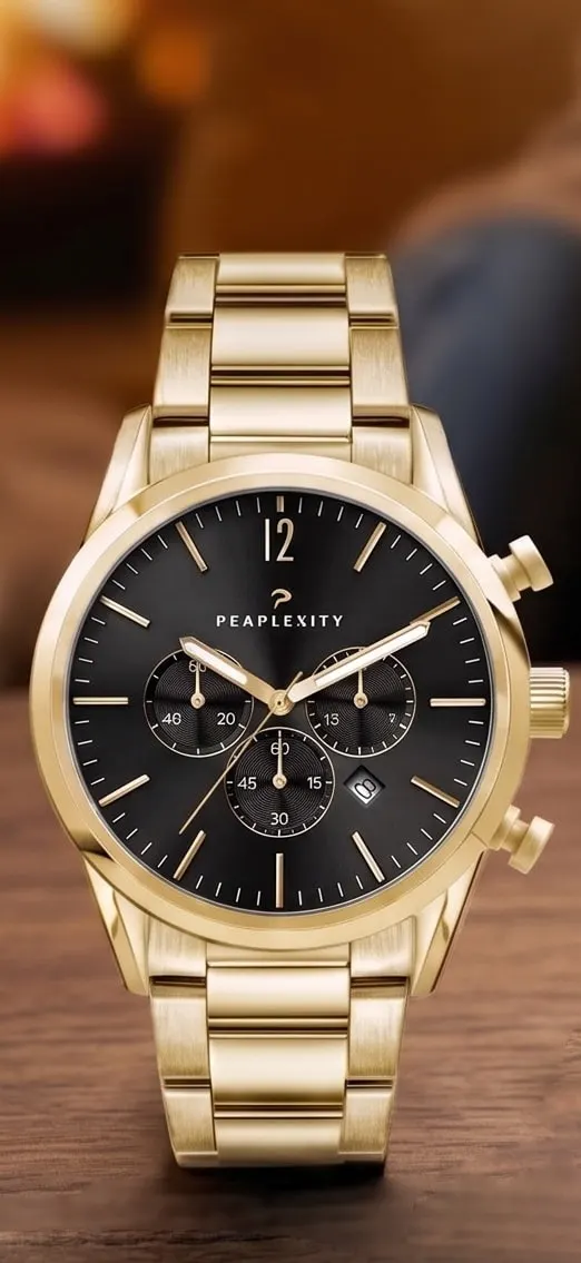His Gold Bracelet Watch