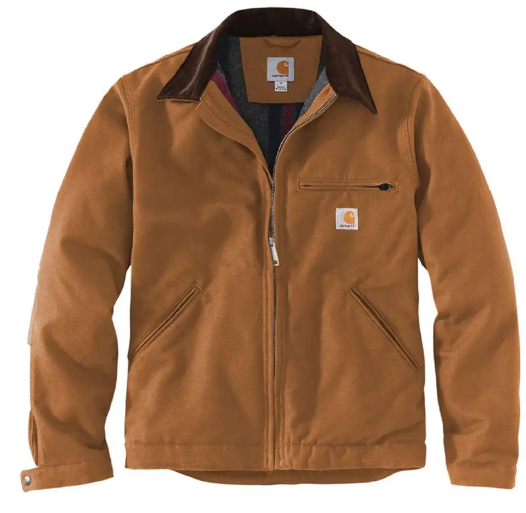 carhartt work jacket zip up duck