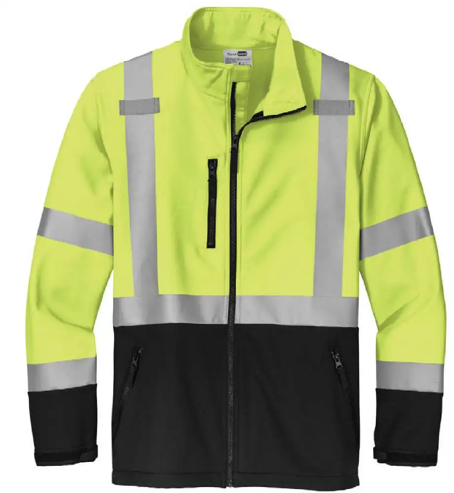 cornerstone ansi 107 class 3 hi vis work jacket soft shell