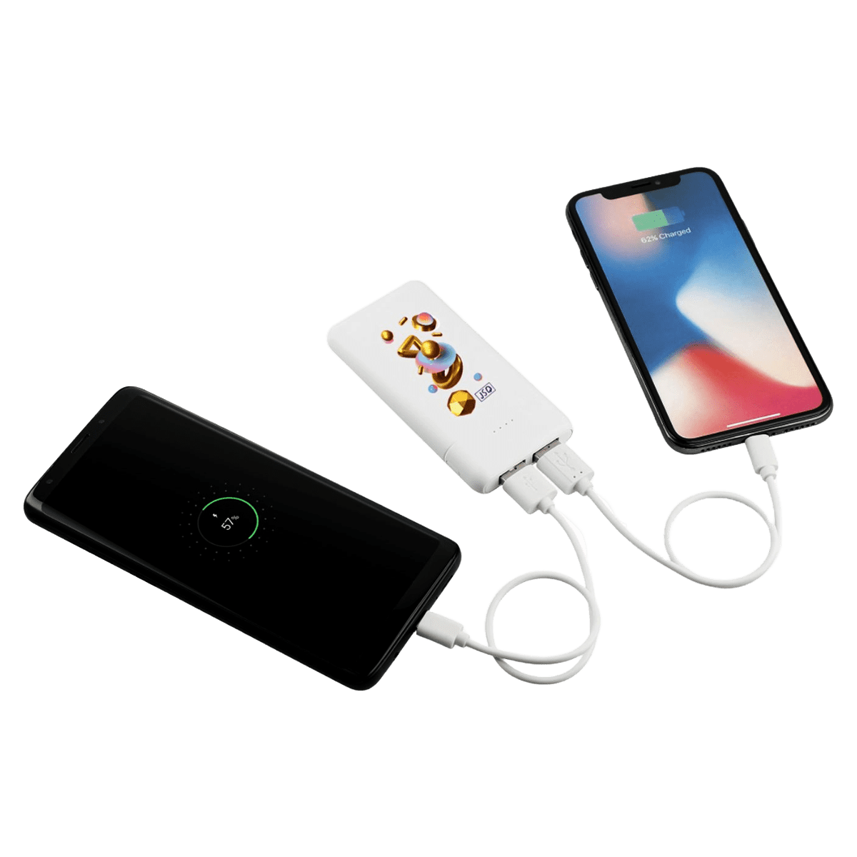 golf tournament phone charger power bank charges 2 phones