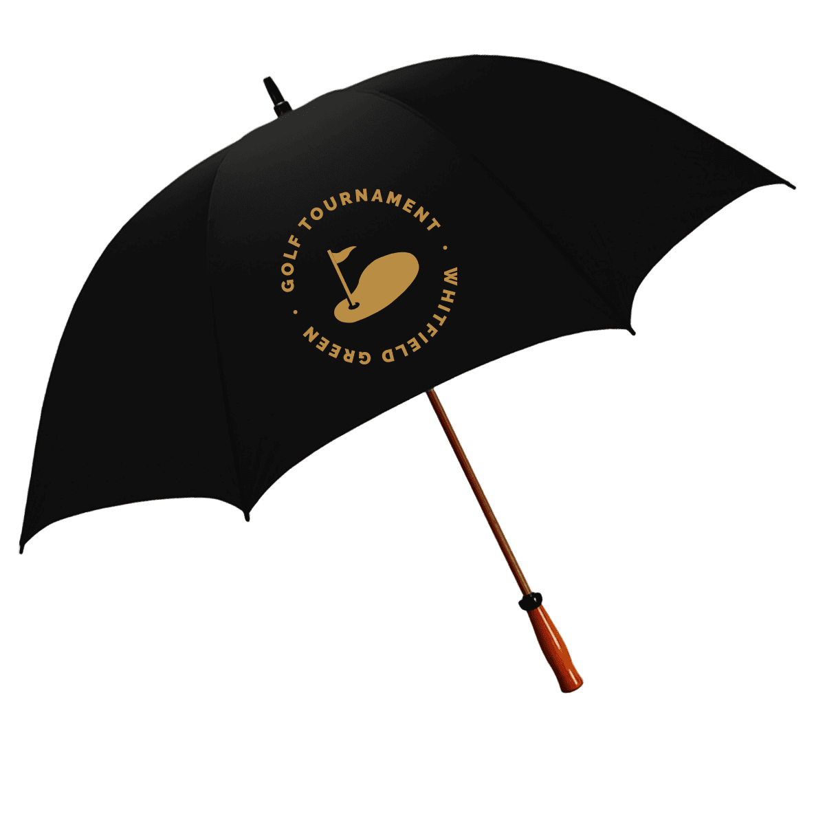 golf tournament umbrella black