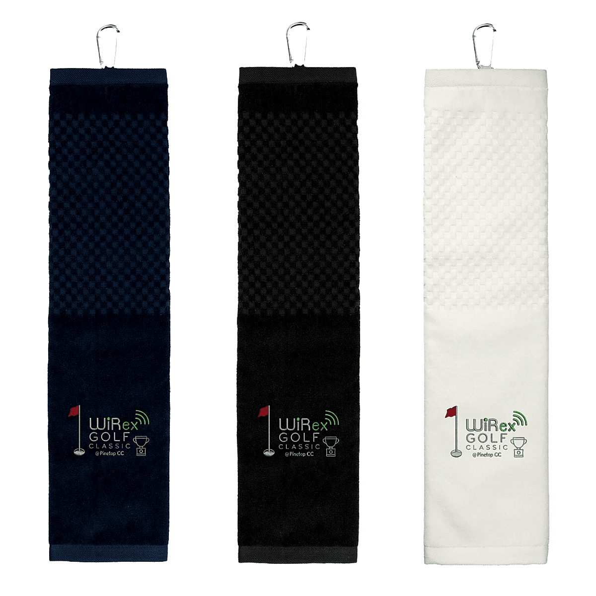 golf towel embroidered logo