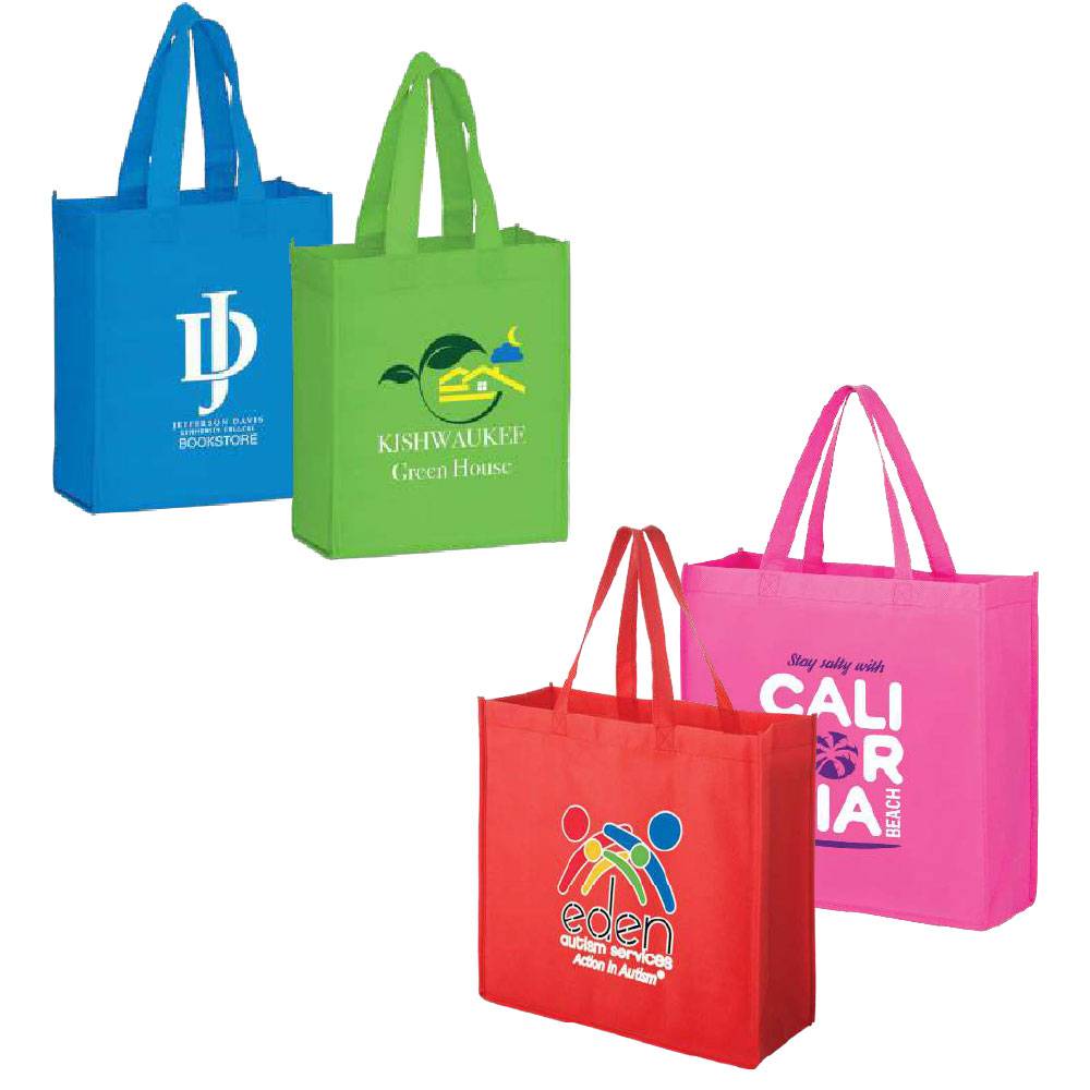 economy branded shopper bags