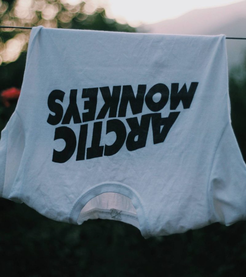 Custom shirt on clothes line