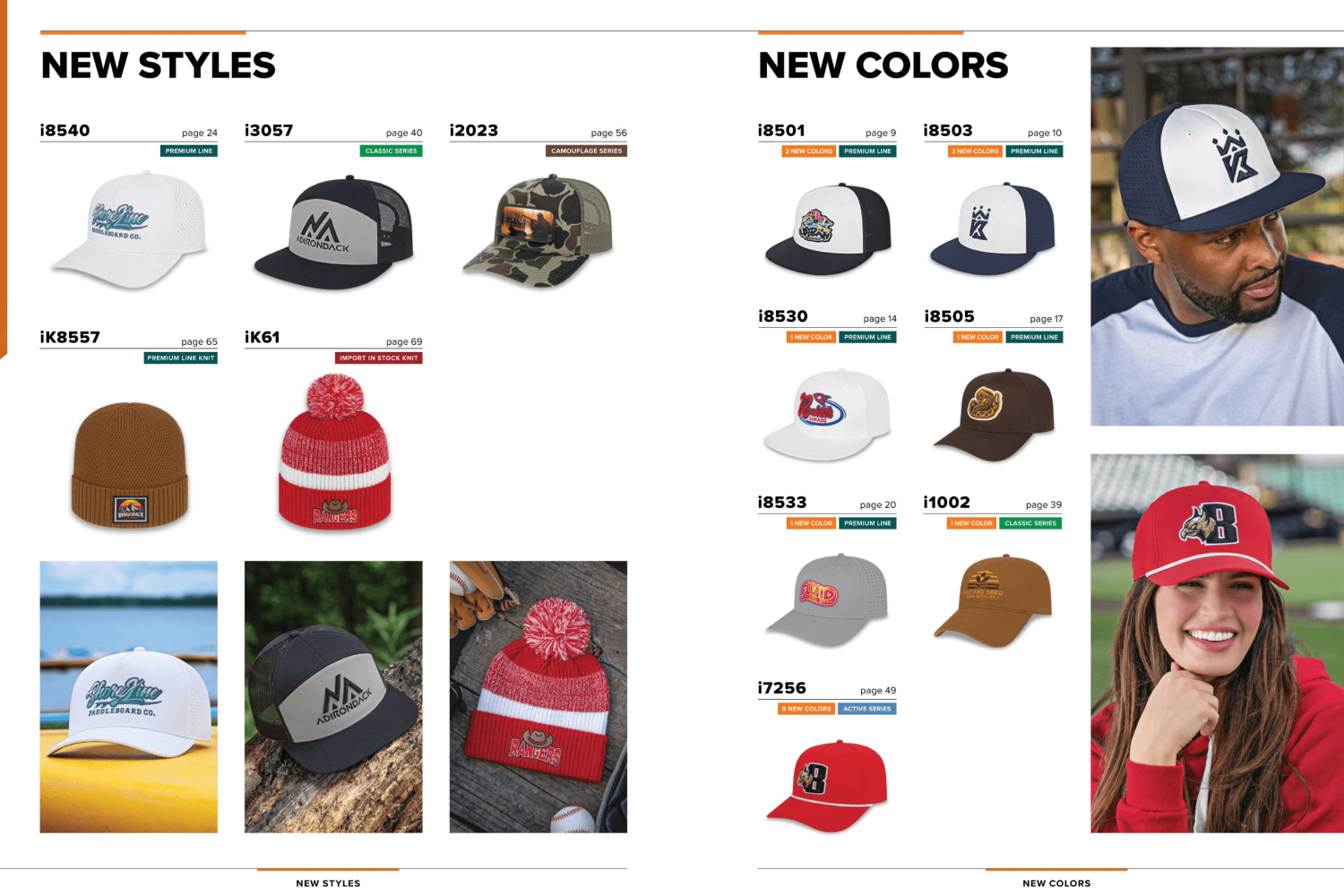 custom hat catalog new styles