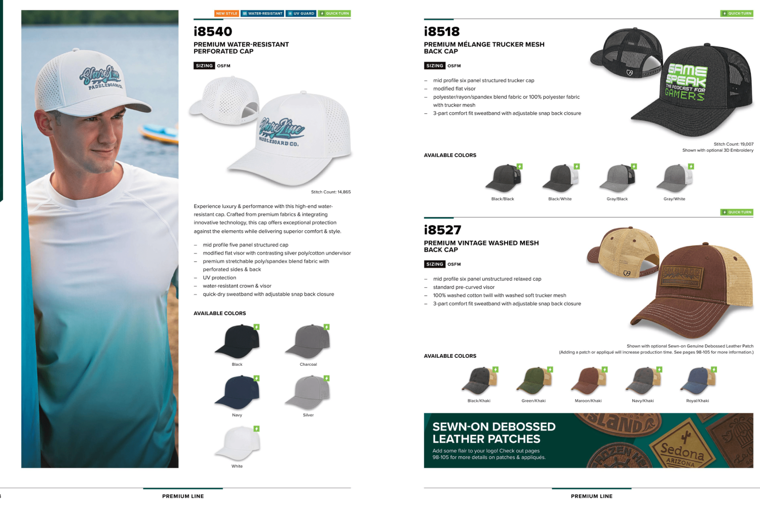 custom hat catalog trucker hats and perforated caps