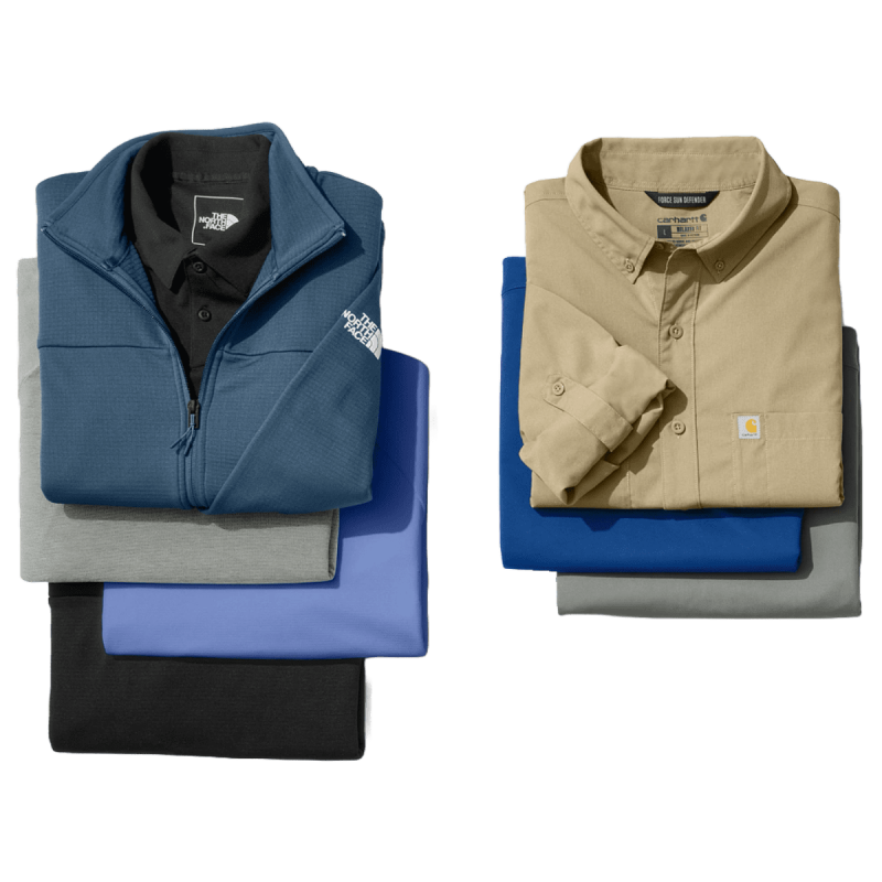 custom uniform apparel for business polos jackets button up long sleeve beyond your branding